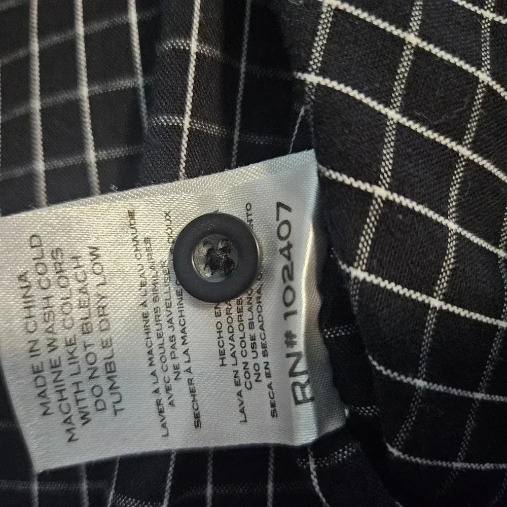 Plaid Long Sleeve Shirt XL Untouchable Man Casual Wear